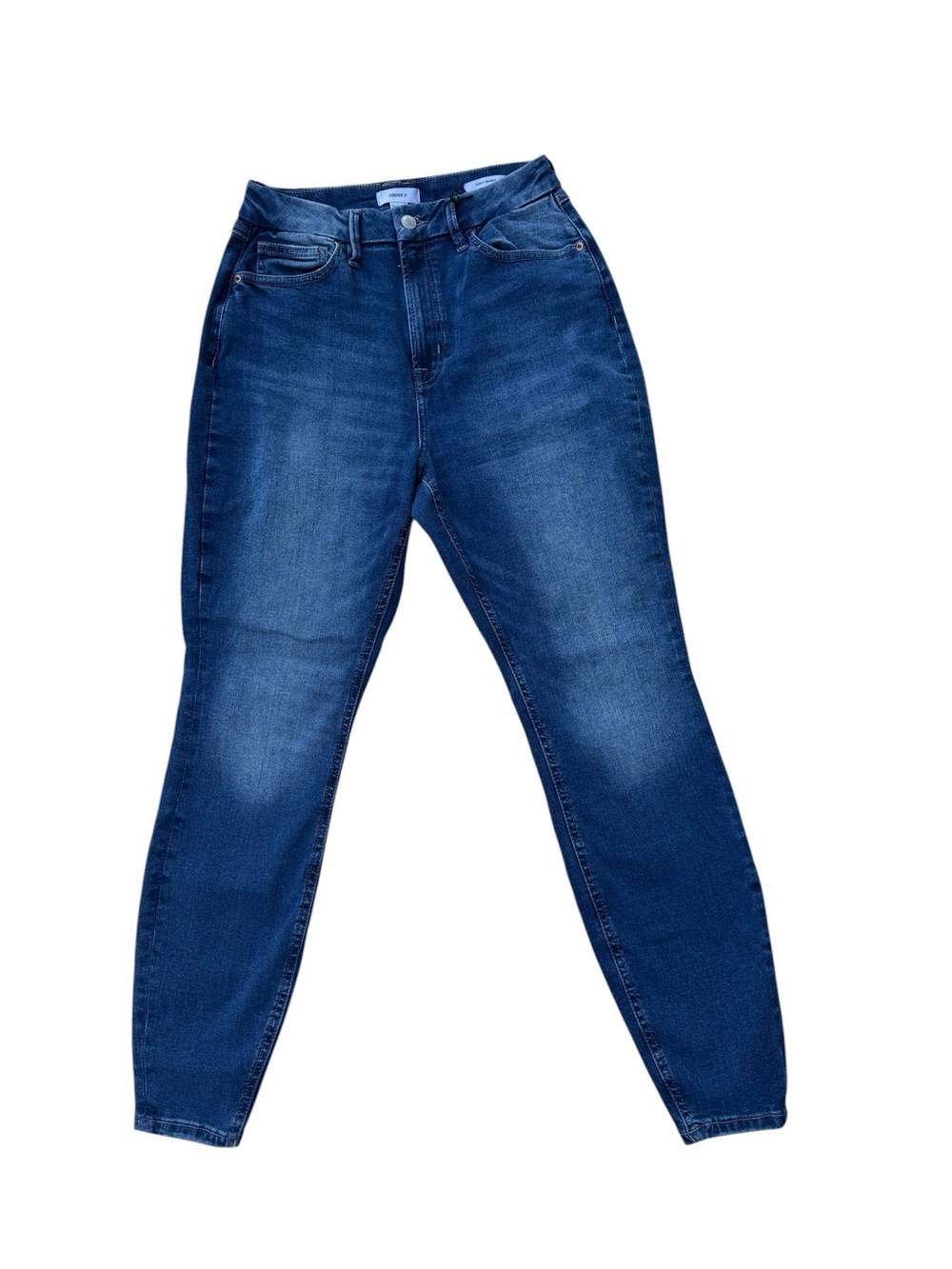 Forever 21 Dark Blue Curvy Skinny Jeans